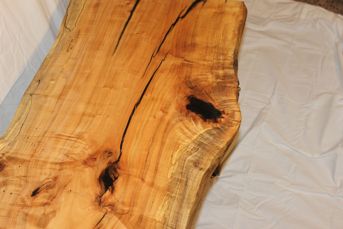 Spalted sycamore live edge coffee table