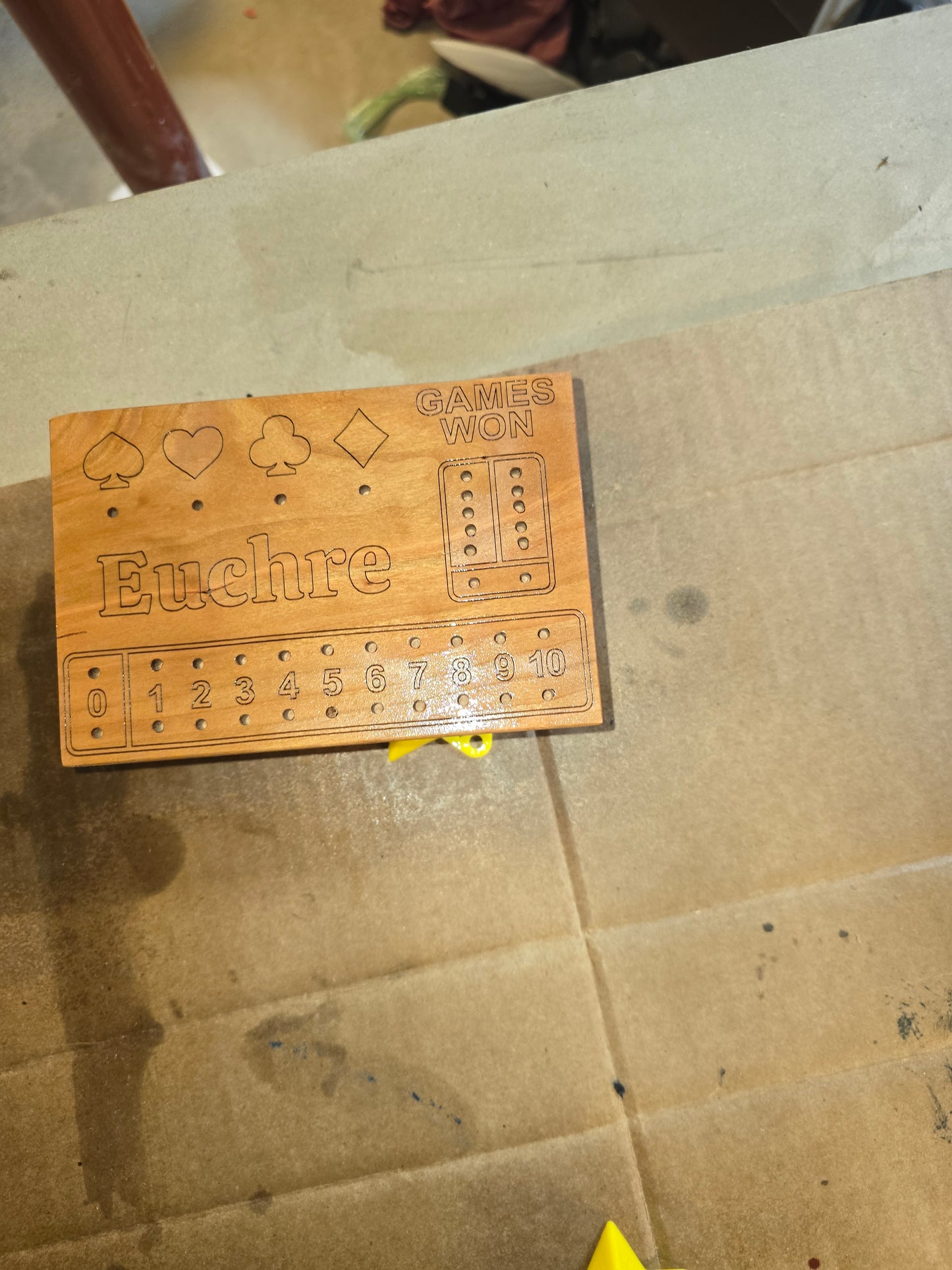 Custom Euchre score boards