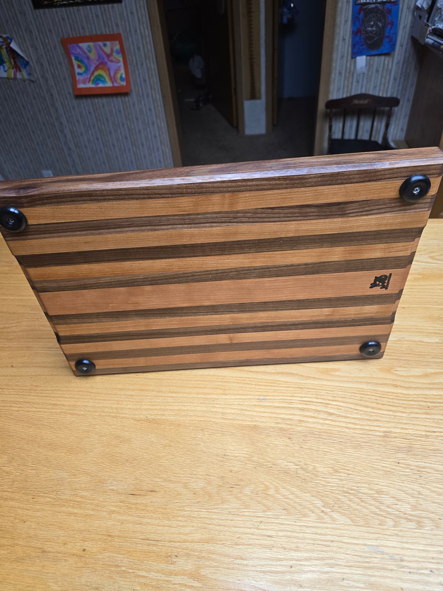 Walnut and cherry cutting board