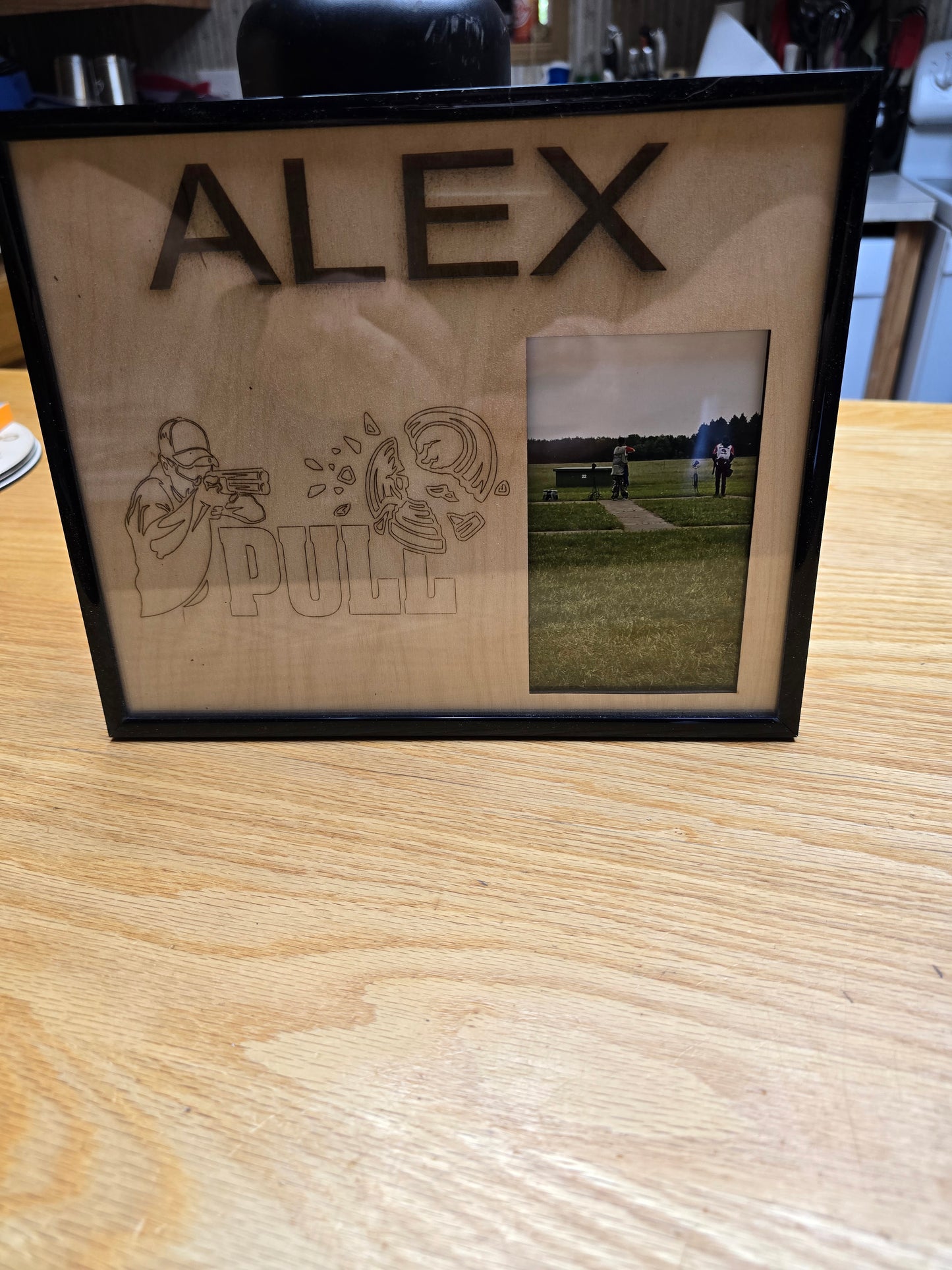 Custom engraved picture frame mat