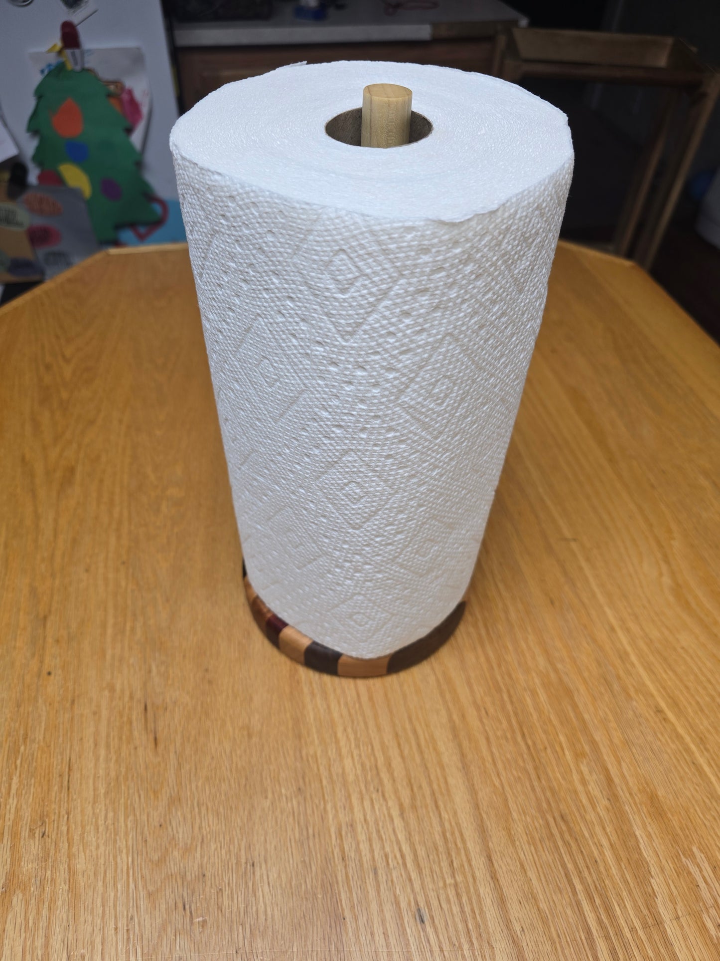 Handmade paper towel holder