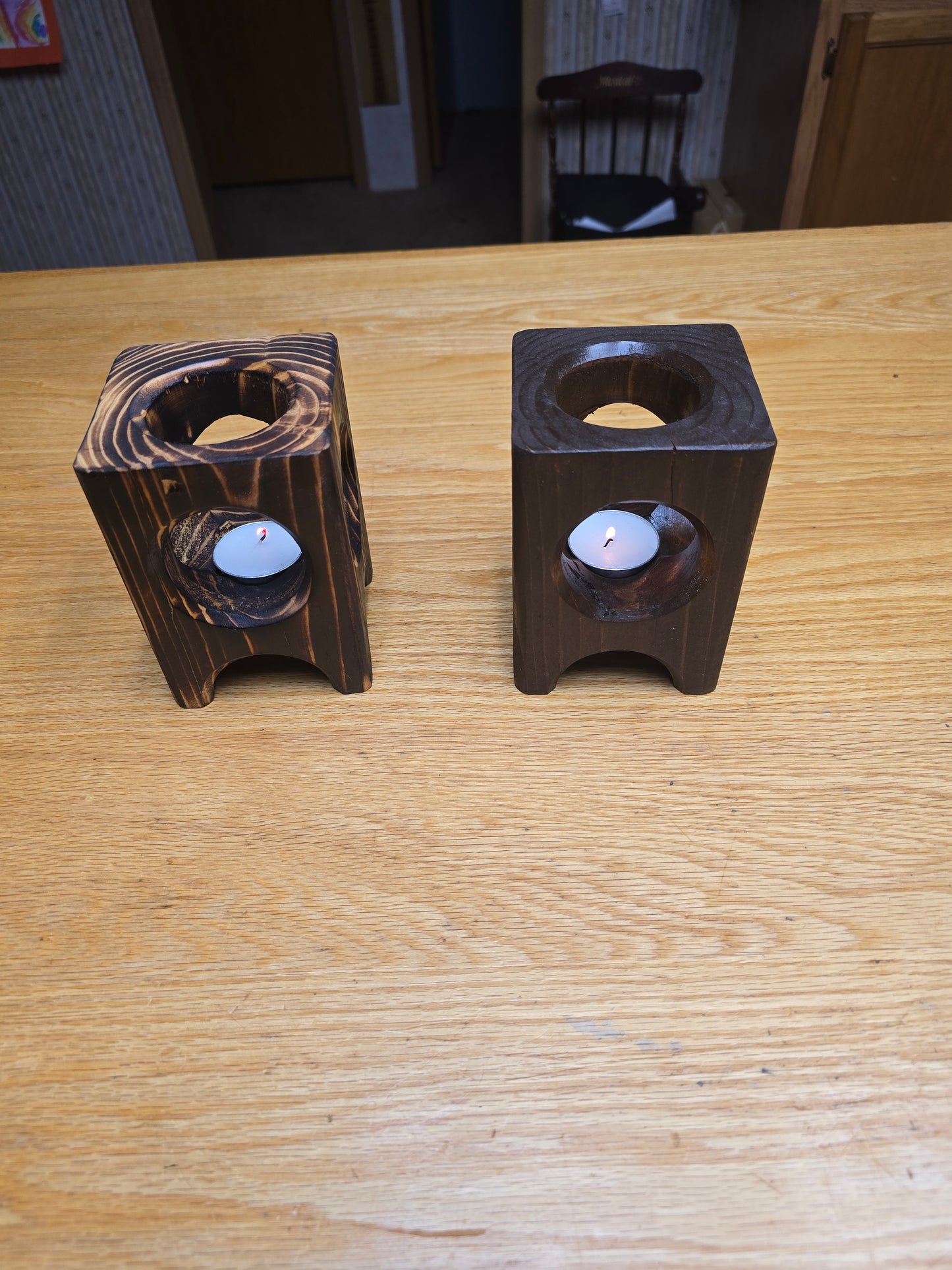 Tea light candle holders