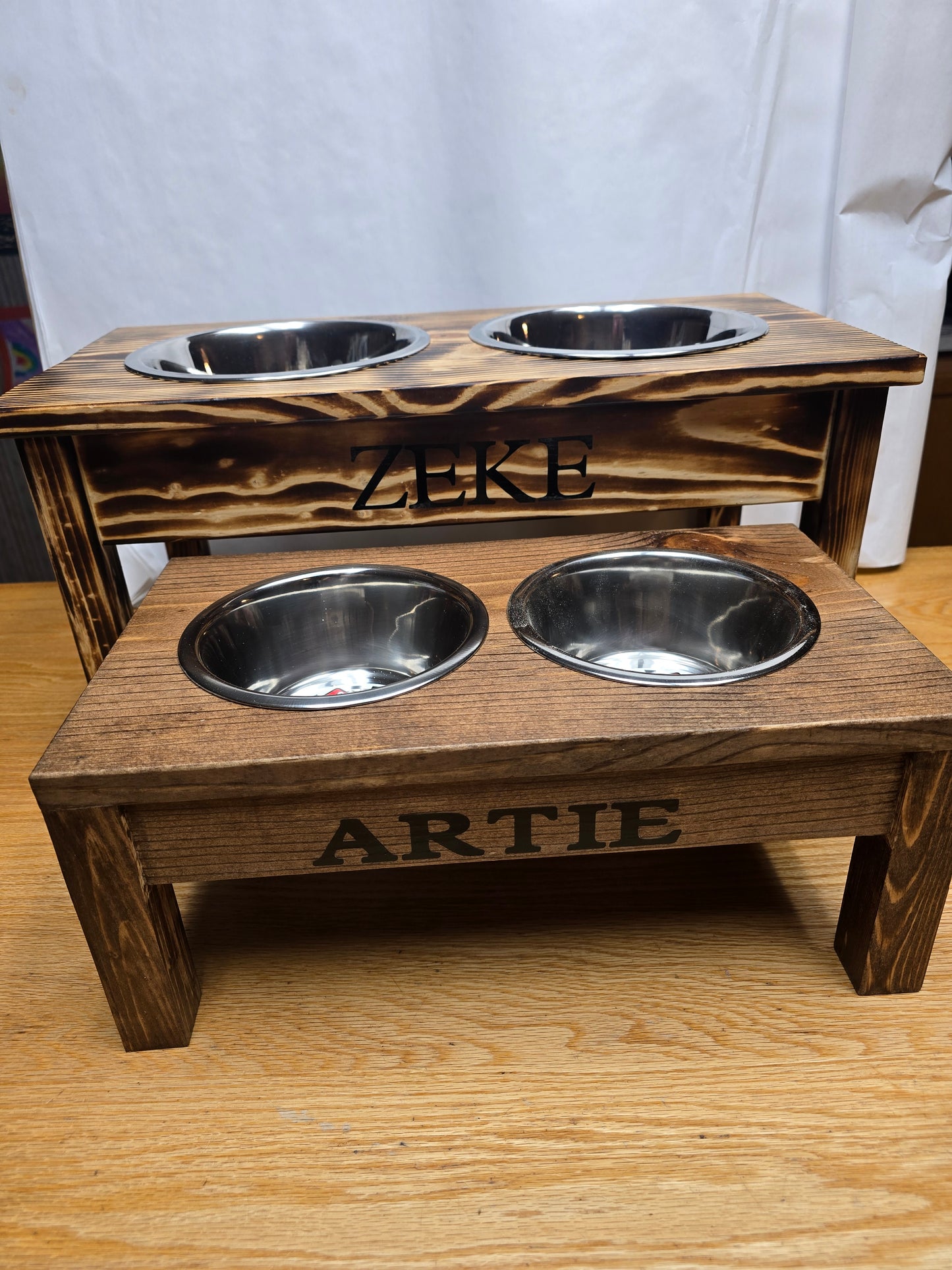 Custom Dog Dish Holders