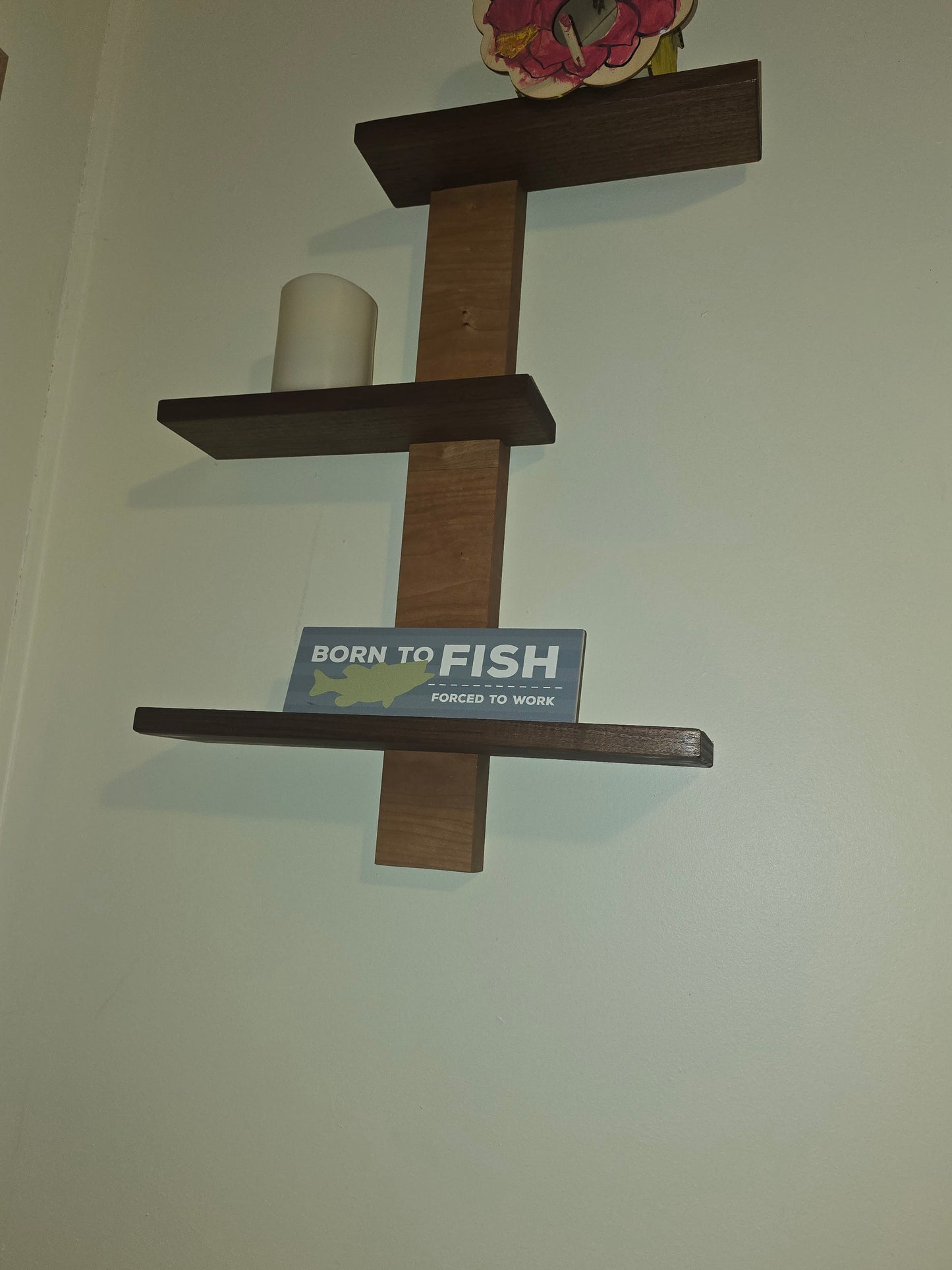 Custom Walnut and Cherry Shelf