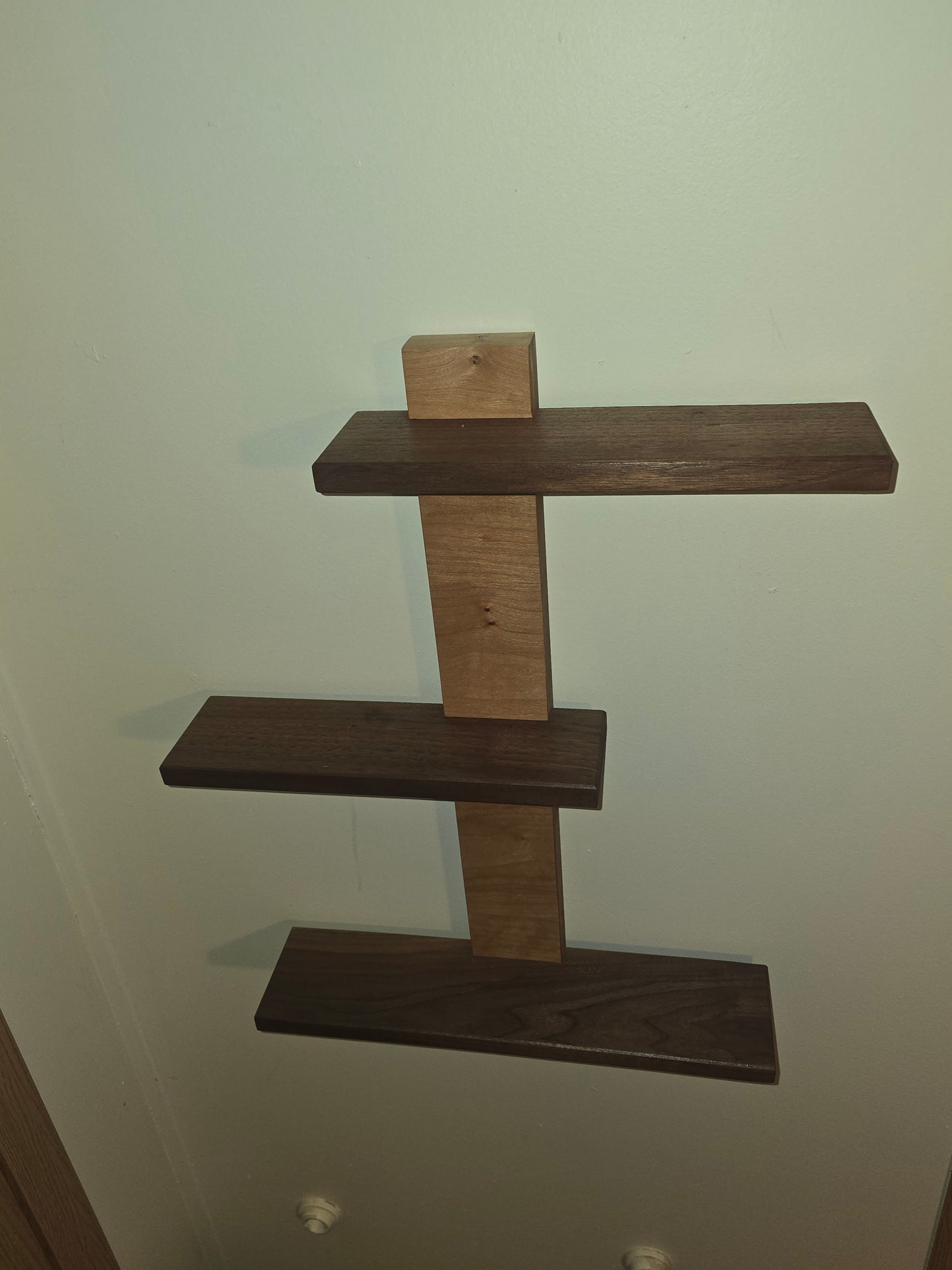Custom Walnut and Cherry Shelf
