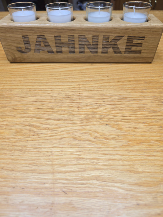 Oak Candle Holder