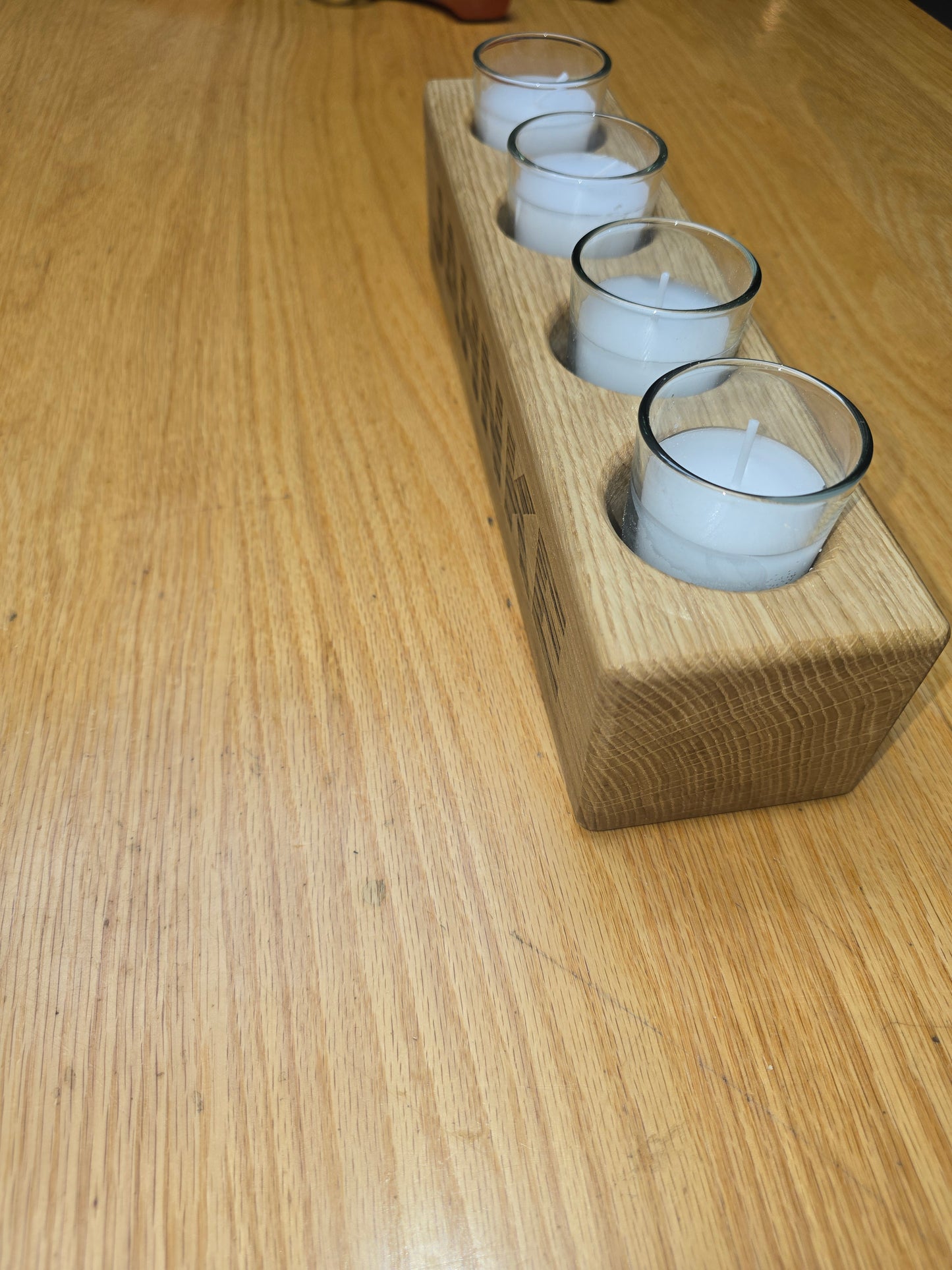 Oak Candle Holder