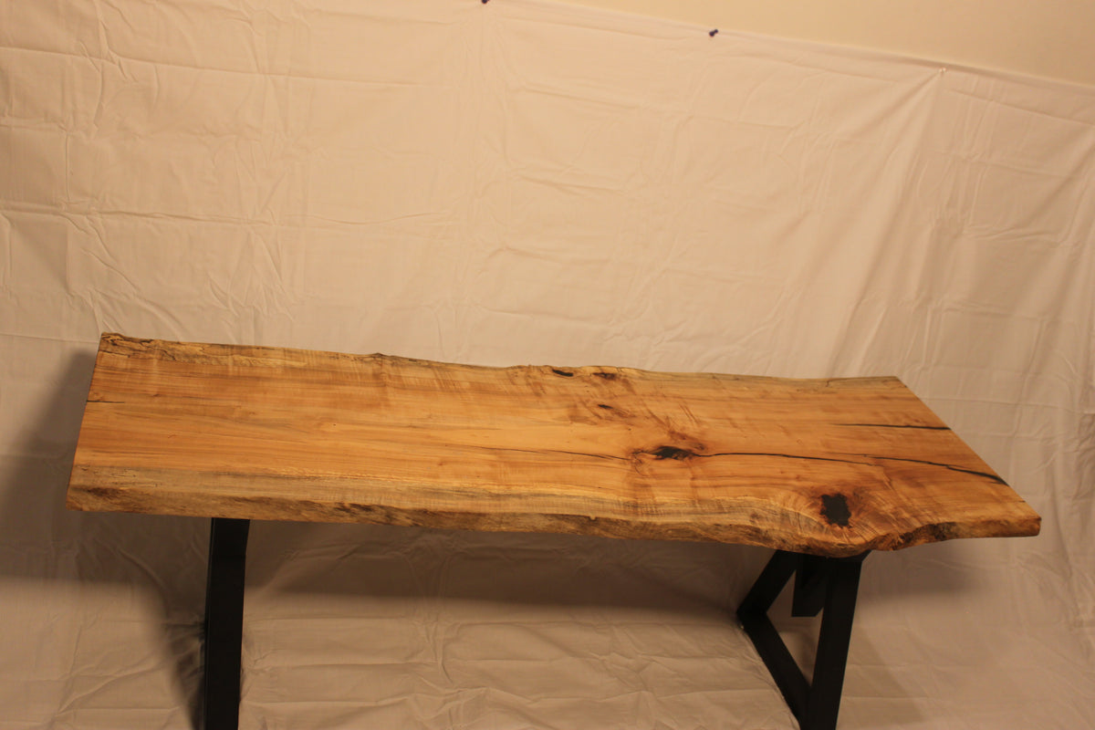 Spalted sycamore live edge coffee table