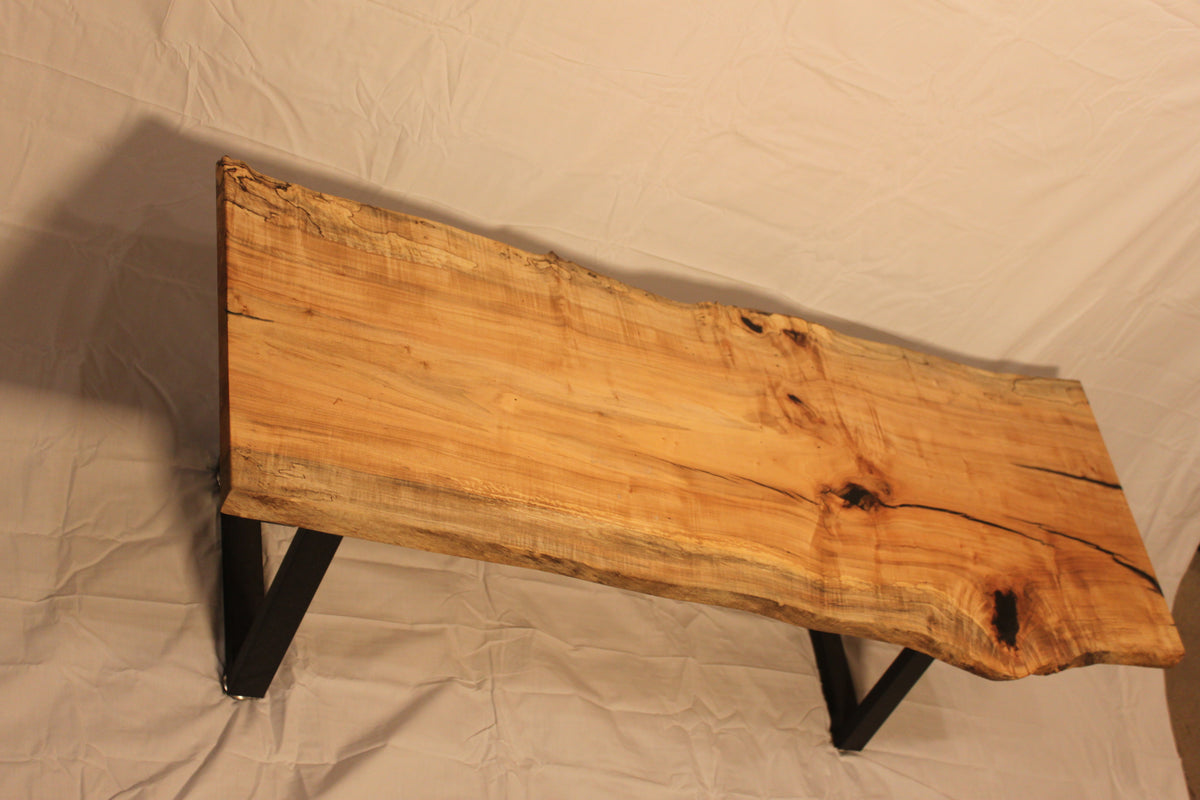 Spalted sycamore live edge coffee table