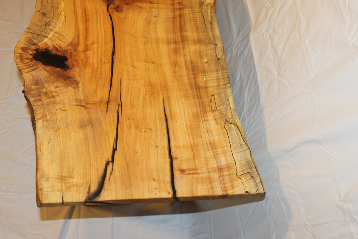 Spalted sycamore live edge coffee table