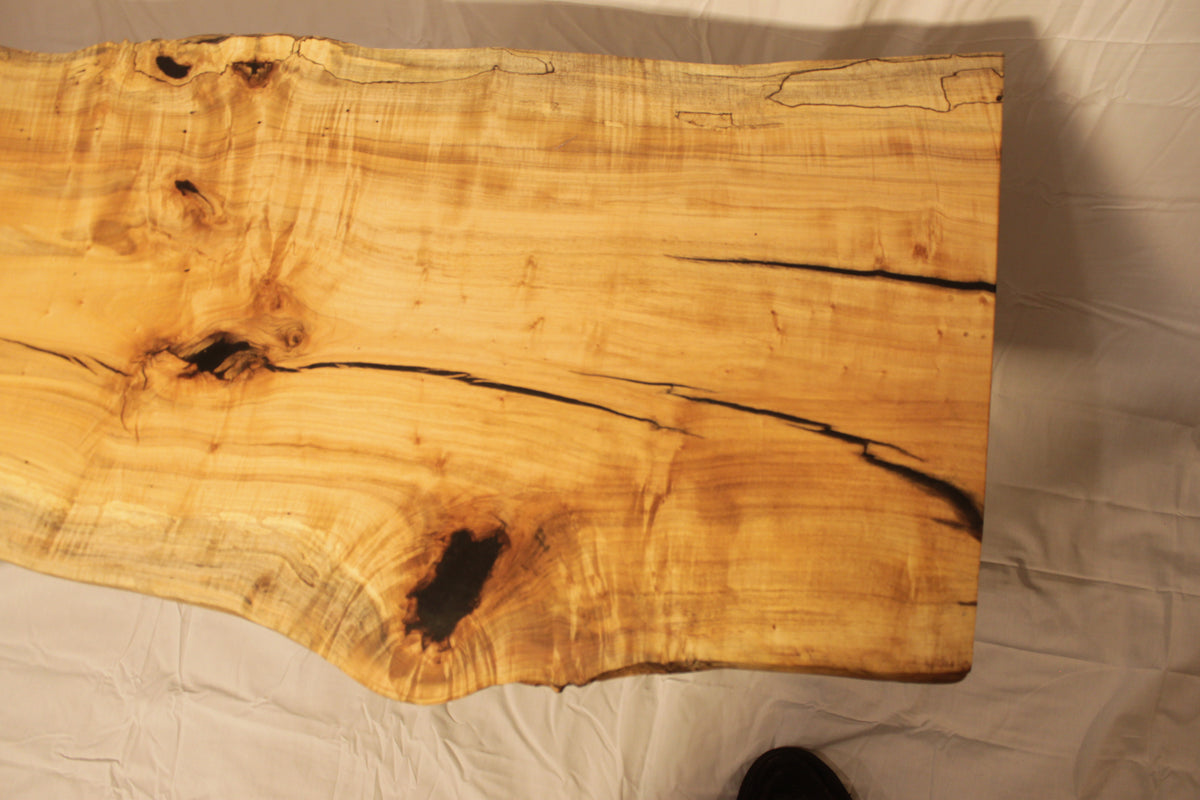 Spalted sycamore live edge coffee table