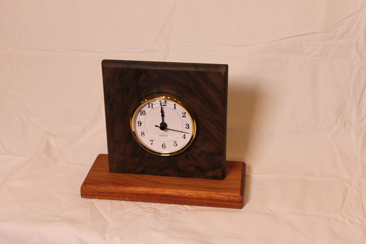 Oregon Walnut and Mahogany Clock