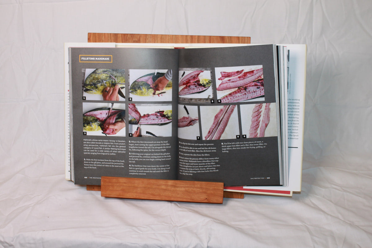 Handcrafted Cherry cookbook holder