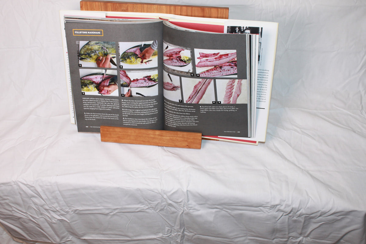 Handcrafted Cherry cookbook holder