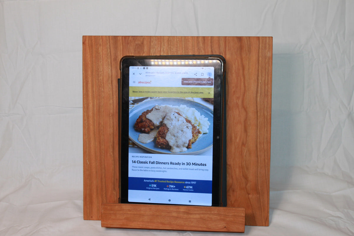 Handcrafted Cherry cookbook holder