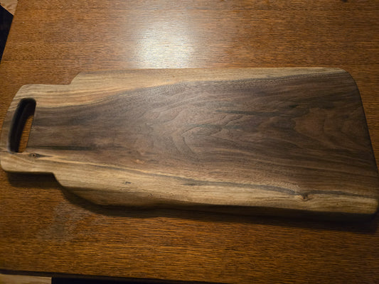 Oregon black walnut live edge charcuterie board