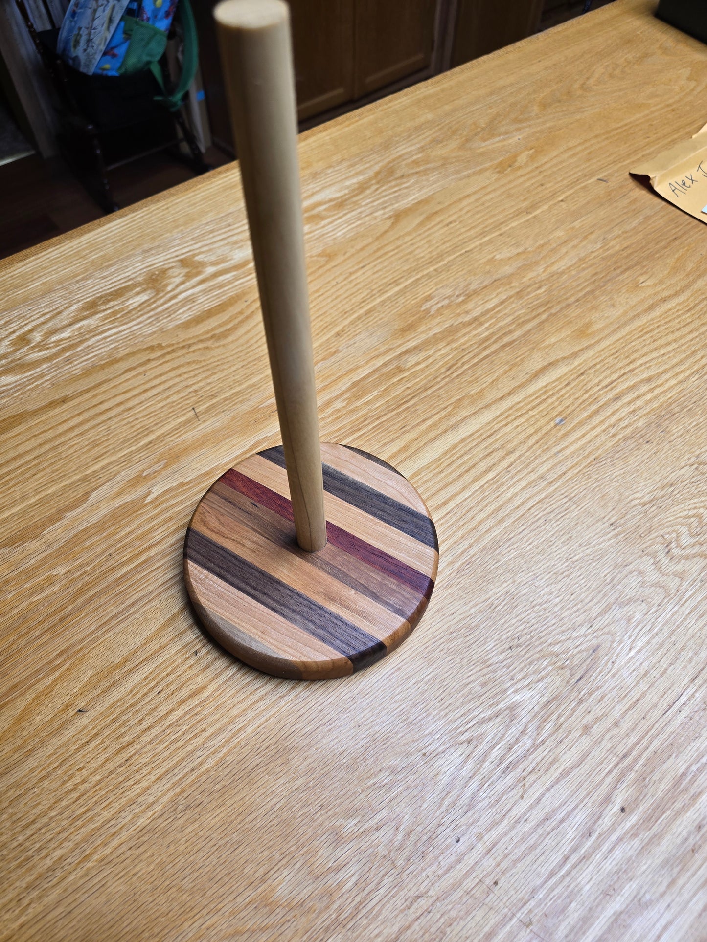 Handmade paper towel holder