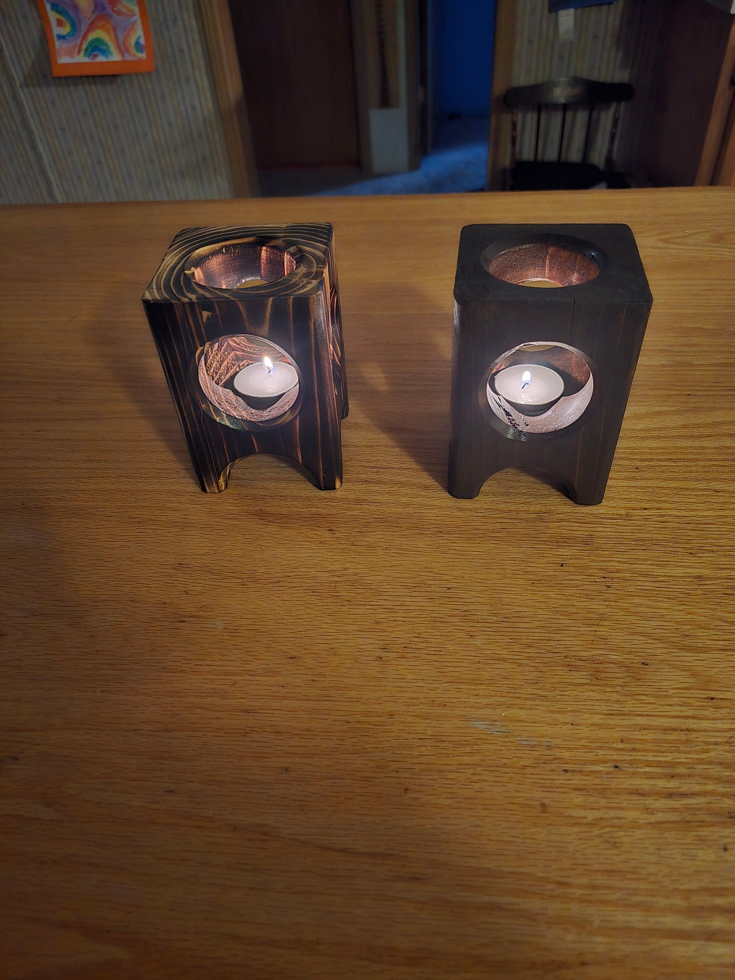 Tea light candle holders