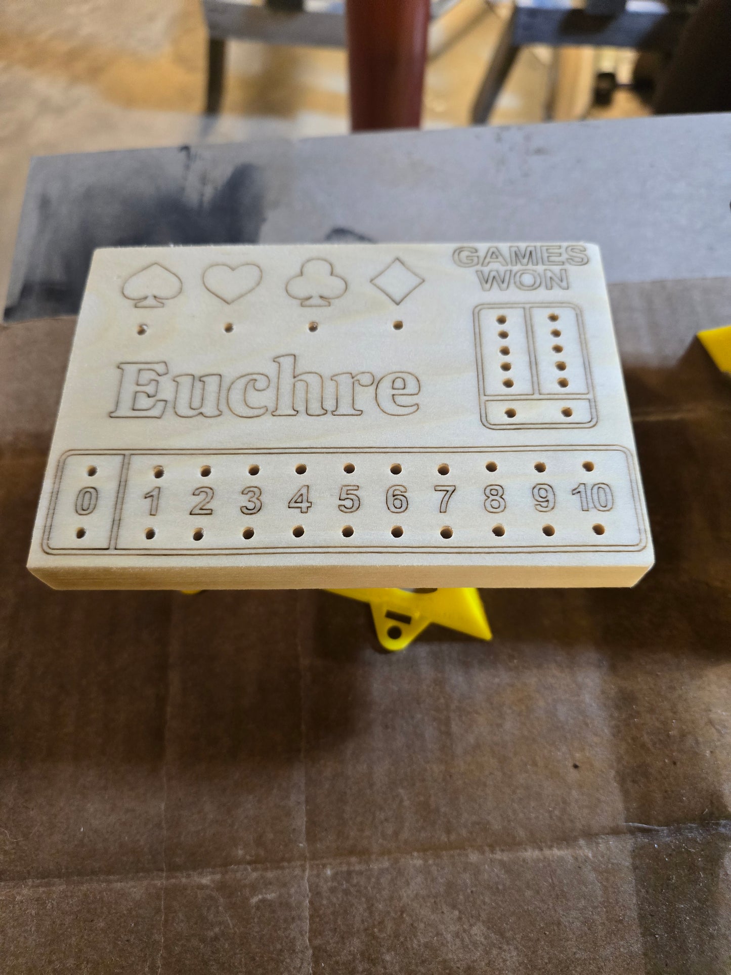 Custom Euchre score boards