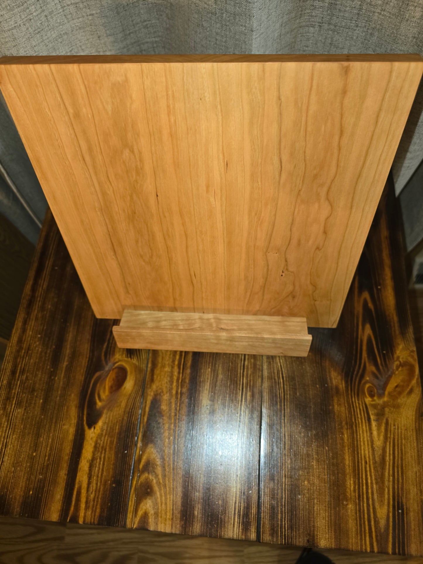 Handcrafted Cherry cookbook holder