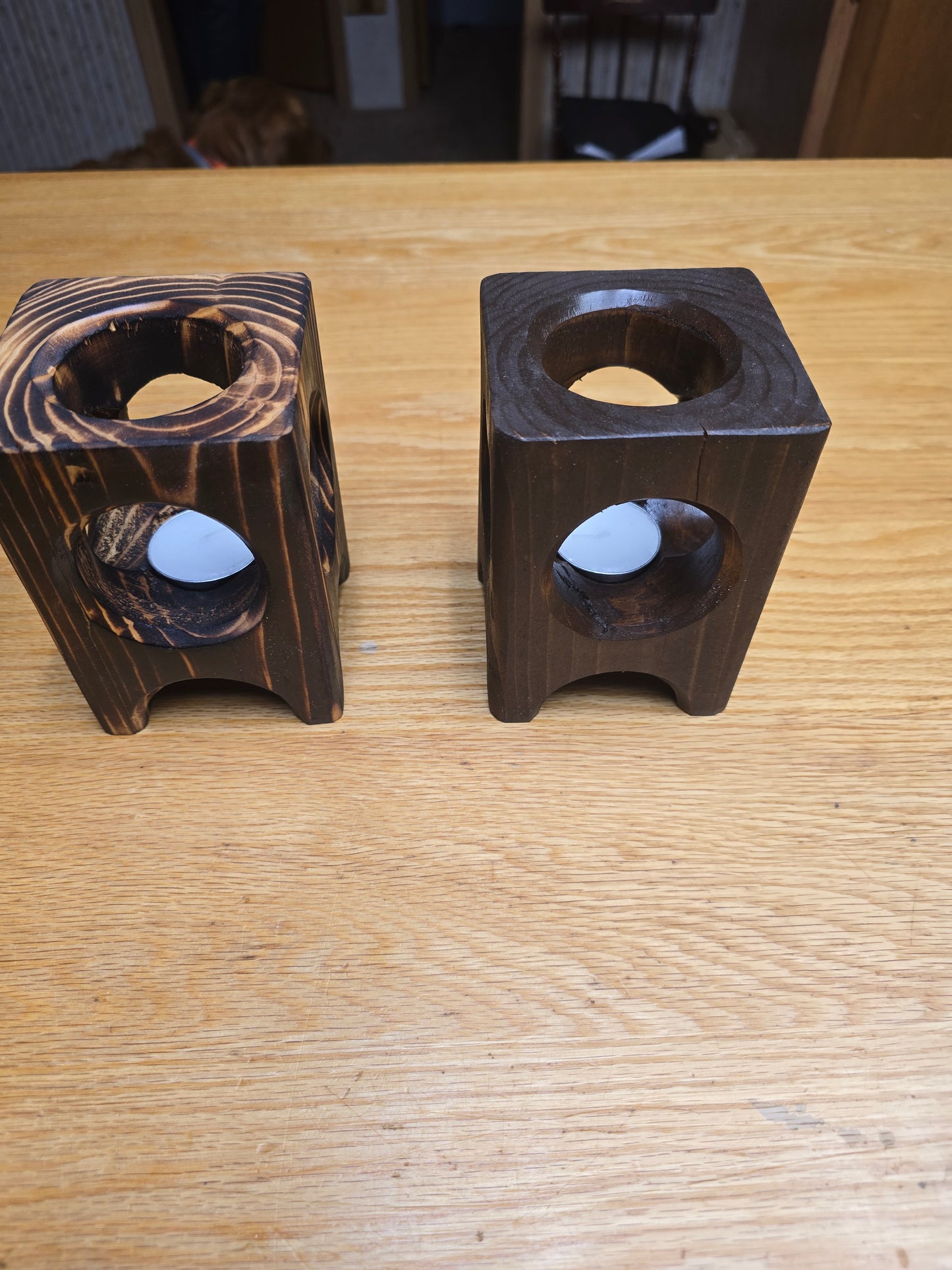 Tea light candle holders