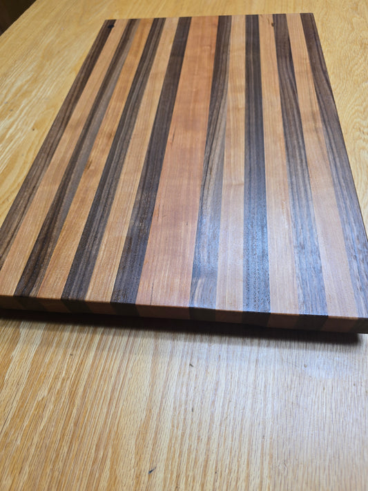 Walnut and cherry cutting board