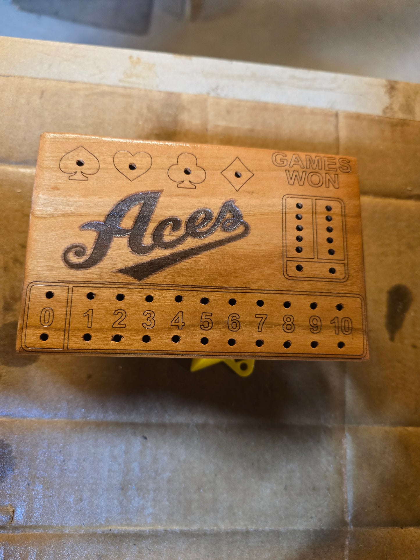 Custom Euchre score boards