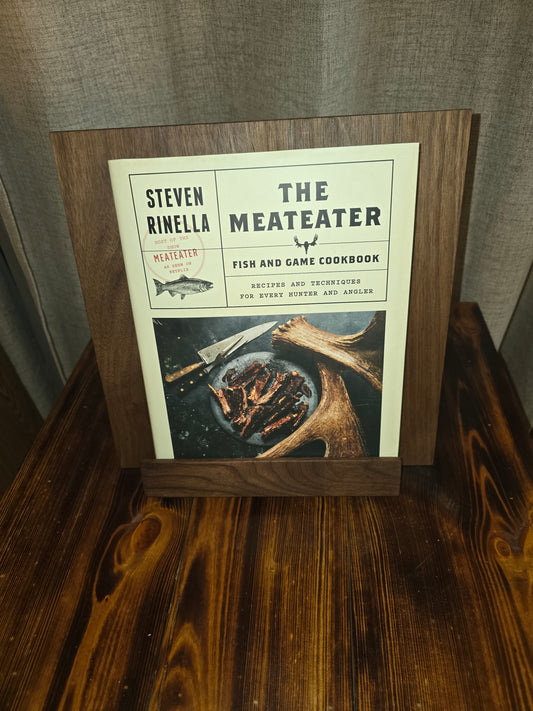 Walnut Handcrafted cookbook holder