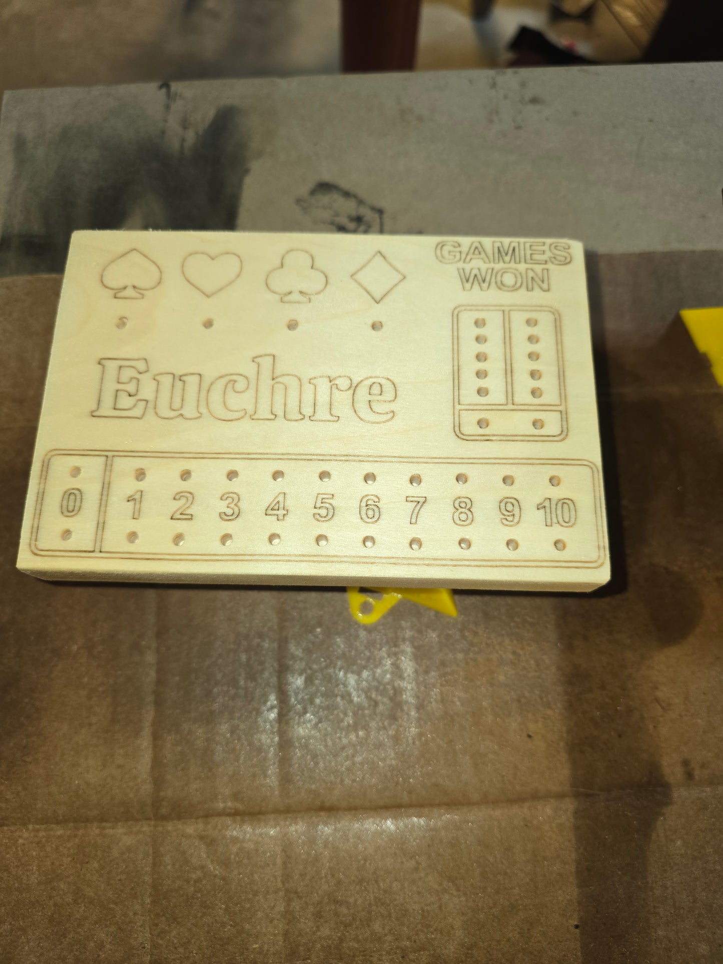 Custom Euchre score boards