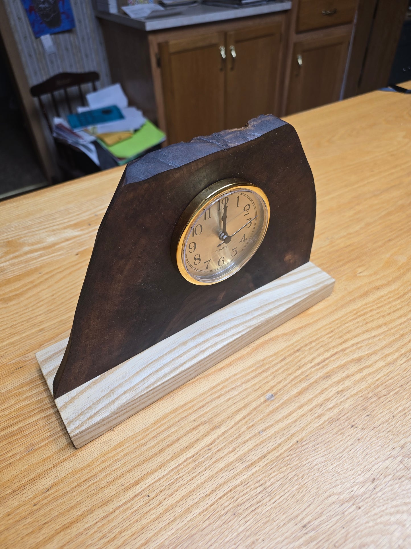 Beautiful Black walnut/Hickory Clock