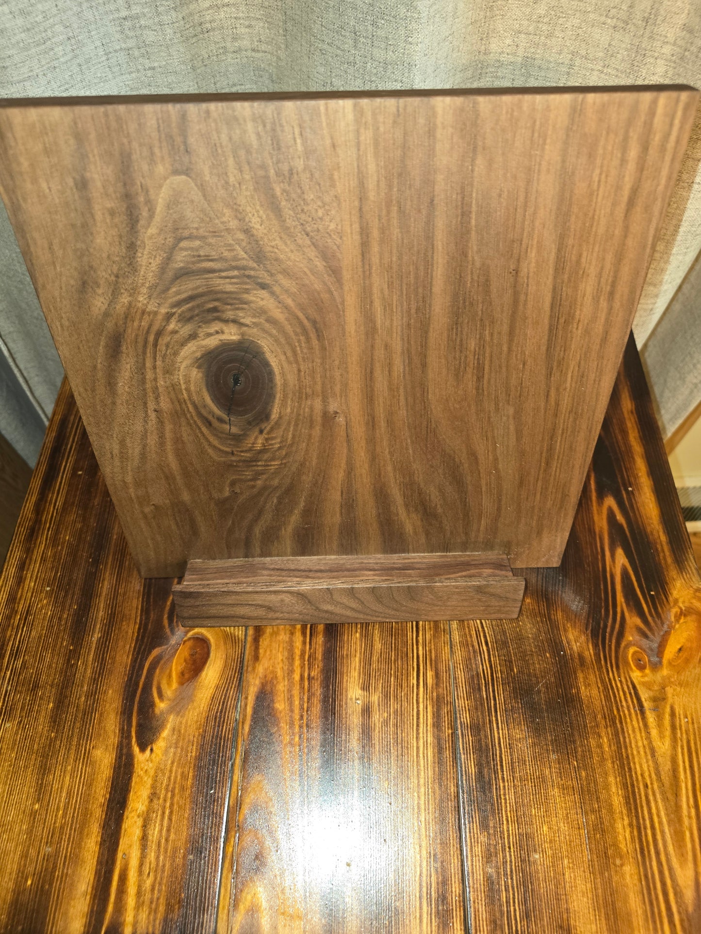 Walnut Handcrafted cookbook holder