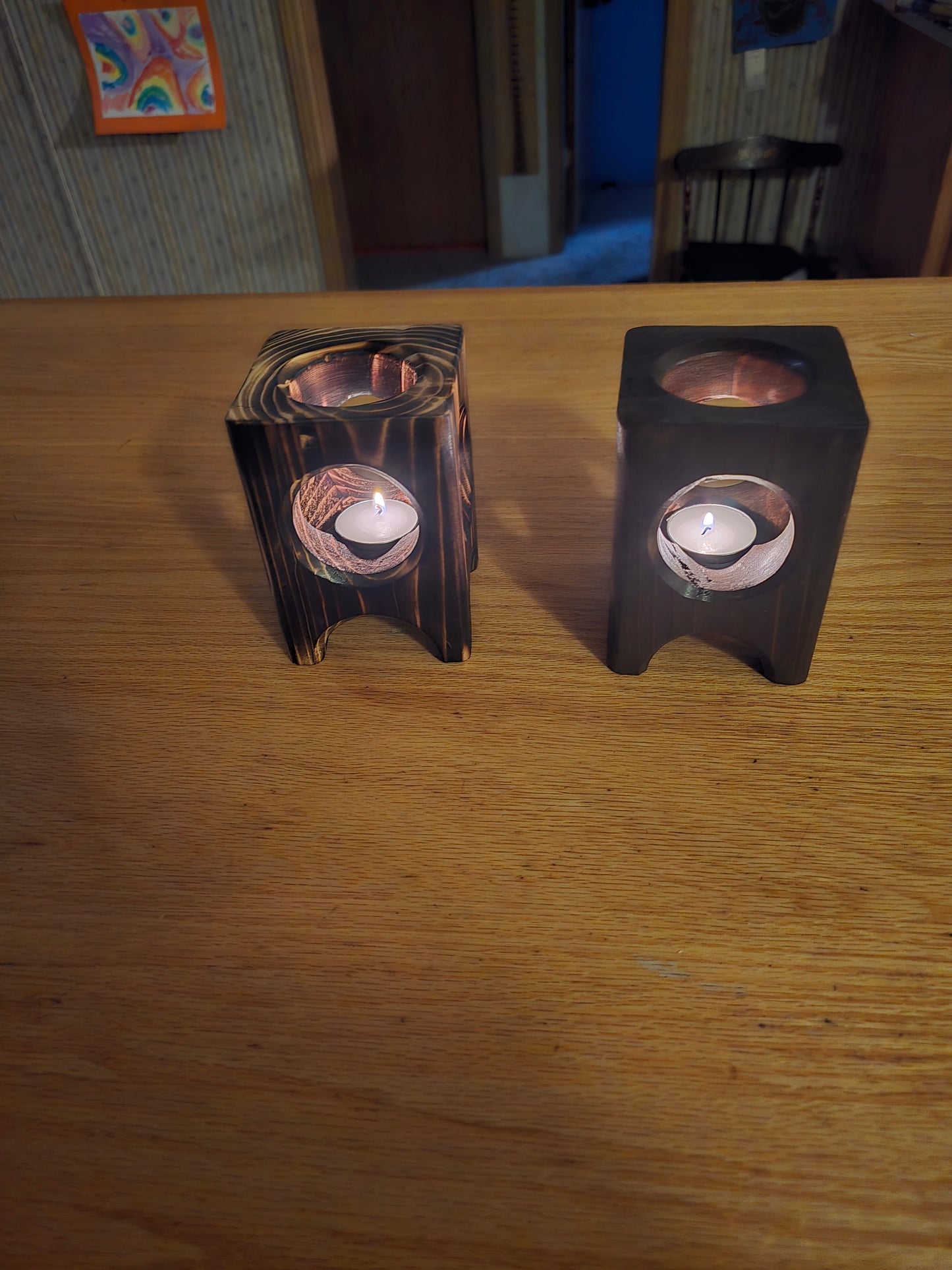 Tea light candle holders