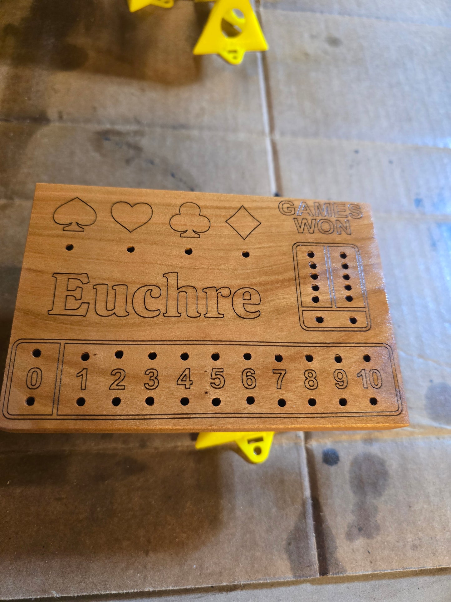 Custom Euchre score boards