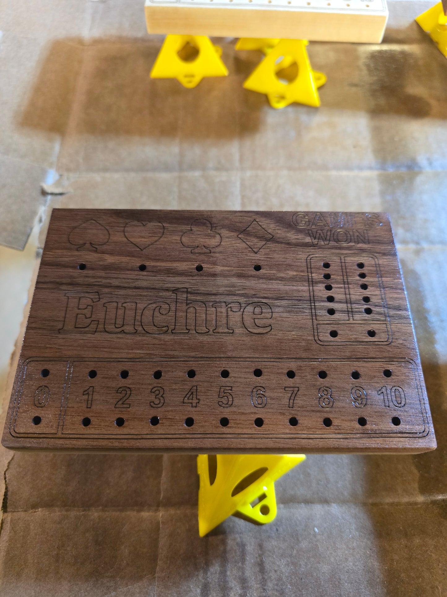 Custom Euchre score boards
